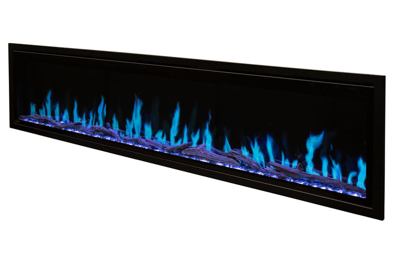 Load image into Gallery viewer, Modern Flames Orion Slim 76&quot; Single-Sided HELIOVISION Virtual Electric Fireplace - OR76-SLIM
