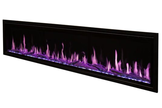 Modern Flames Orion Slim 100" Single-Sided HELIOVISION Virtual Electric Fireplace - OR100-SLIM