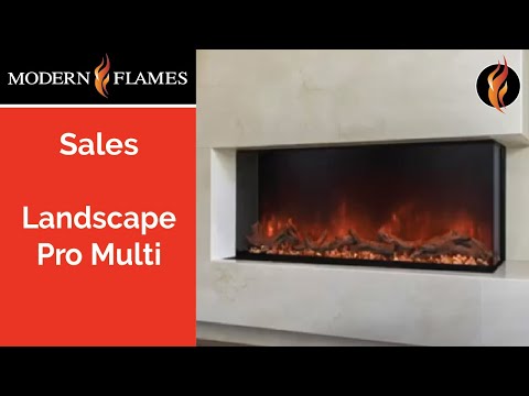 Load and play video in Gallery viewer, Modern Flames Landscape Pro Multi 80&quot; Multi-Sided Built-In Electric Fireplace - LPM-8016
