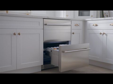 Load and play video in Gallery viewer, Zephyr 24&quot; Outdoor Dual Zone Refrigerator Drawers | PRRD24C2AS-OD
