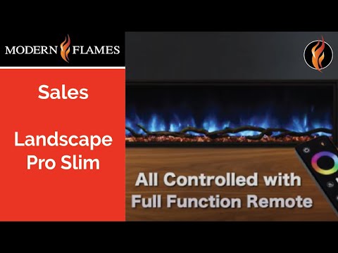 Load and play video in Gallery viewer, Modern Flames Landscape Pro Slim 44&quot; Single-Sided Built-In Electric Fireplace - LPS-4416
