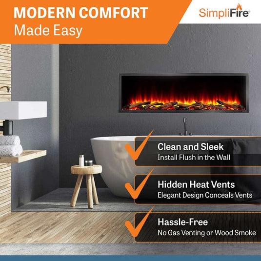 SimpliFire Scion Clean Face Linear Electric Fireplace