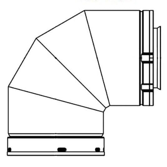 Majestic 90 Degree Elbow (4 X 6 5/8)