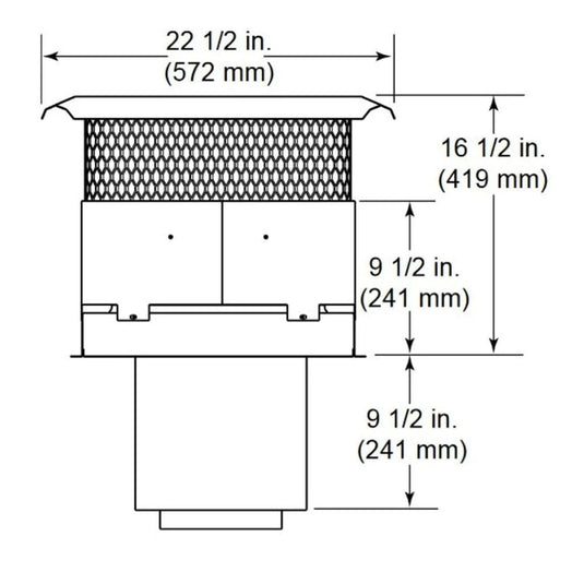 Majestic 8" Terra Cotta Vertical Termination Cap