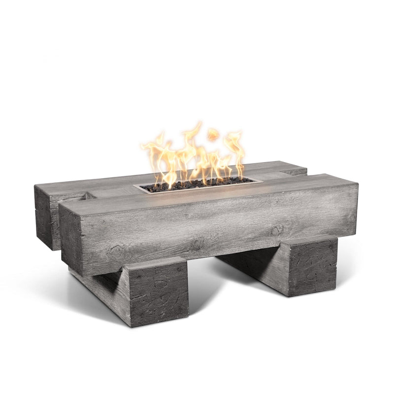 Load image into Gallery viewer, 48&quot; Rectangular Palo - Wood Grain GFRC Concrete | Fire Pits
