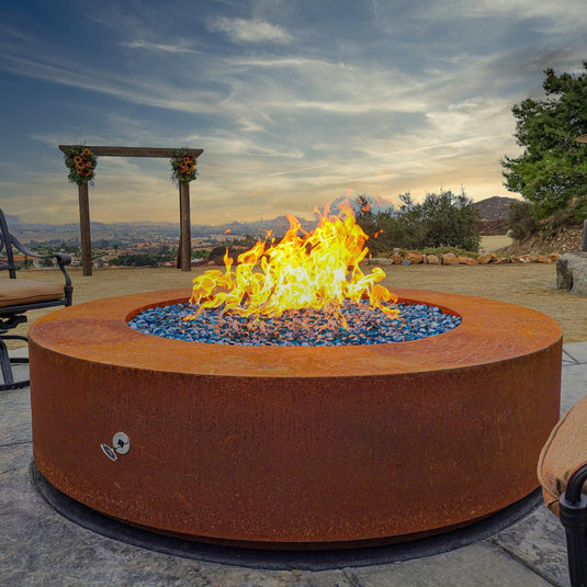 Round Unity - 18" Tall - Corten Steel | Fire Pits