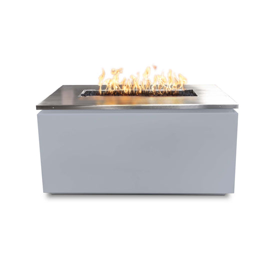 46" Rectangular Merona Stainless Steel Top & Stainless Steel Base | Fire Table