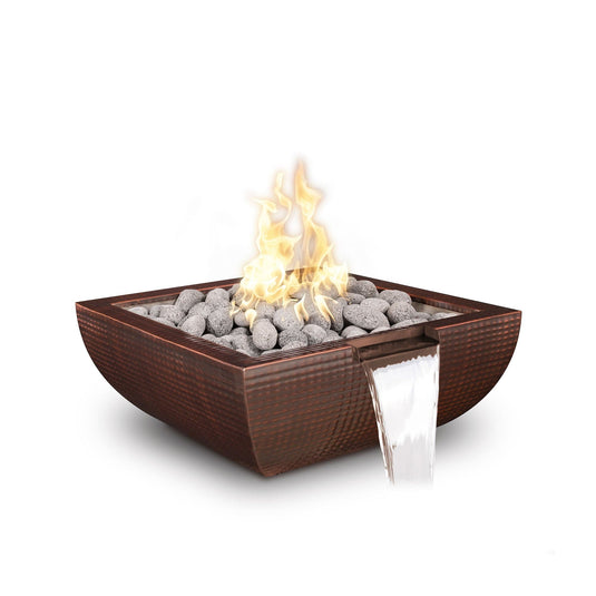 Square Avalon Hammered Copper | Fire & Water Bowl