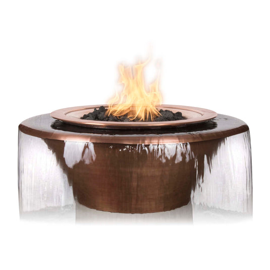 Round Cazo Copper 360° | Fire & Water Bowl