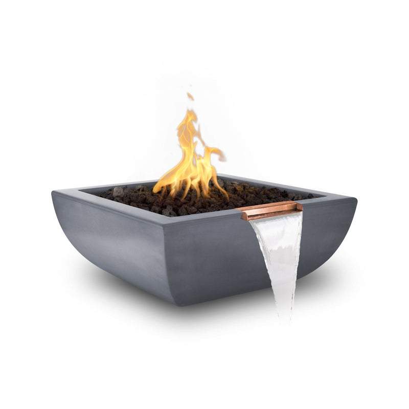 Load image into Gallery viewer, 30&quot; Square Avalon Powder Coated Metal | Fire &amp; Water Bowl

