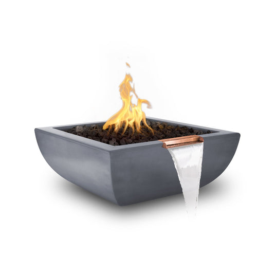 36" Square Avalon Powder Coated Metal | Fire & Water Bowl