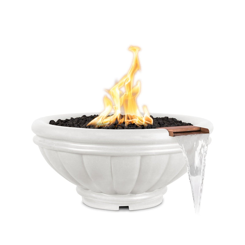 Load image into Gallery viewer, 36&quot; Round Roma - GFRC Concrete - Natural Gas | Fire &amp; Water Bowl
