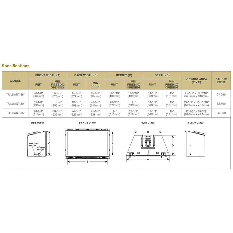 Load image into Gallery viewer, Majestic 30&quot; Trilliant Direct Vent Natural Gas Fireplace Insert
