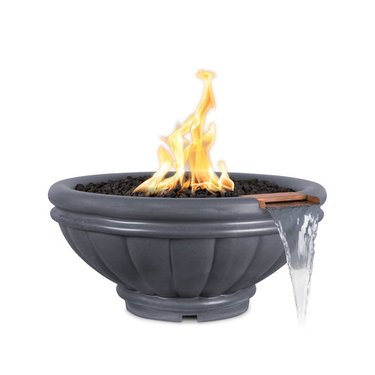 24" Round Roma - GFRC Concrete - Liquid Propane | Fire & Water Bowl