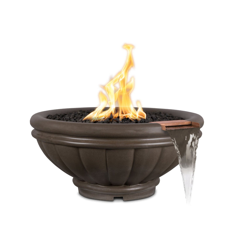 Load image into Gallery viewer, 24&quot; Round Roma - GFRC Concrete - Natural Gas | Fire &amp; Water Bowl
