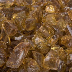 25lb bag - Amber Glass - 1/2