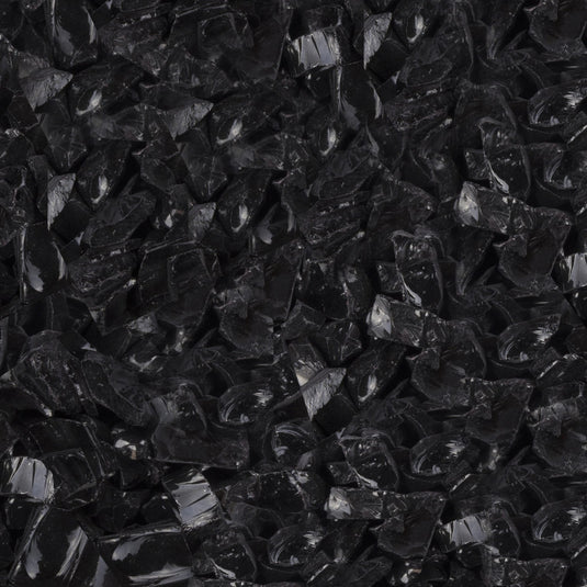 25lb bag - Black Glass - 1/2