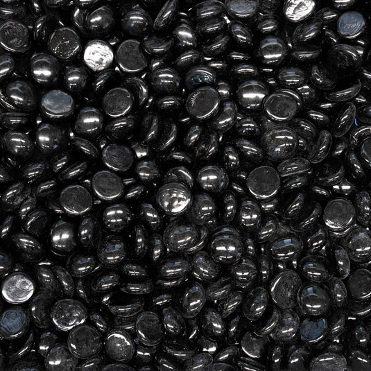 25lb Black Pebbles 3/4" | Fire Glass