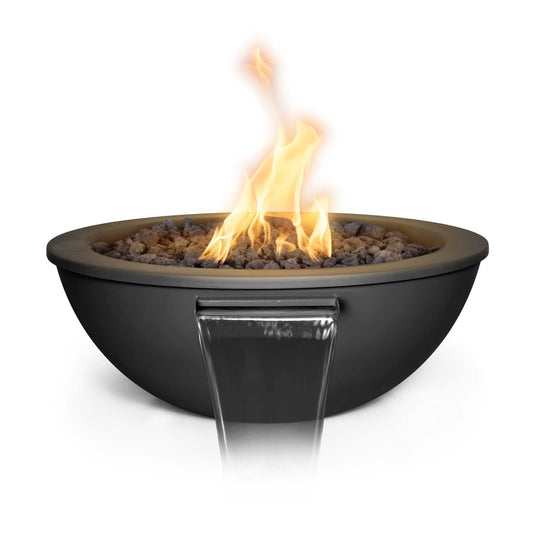 27" Round Sedona - GFRC Concrete - Liquid Propane | Fire & Water Bowl
