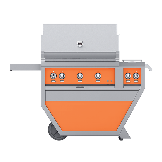 Hestan 36" 2 Trellis, 1 Sear, Rotisserie | Luxury Grill