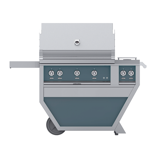 Hestan 36" 2 Trellis, 1 Sear, Rotisserie | Luxury Grill