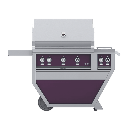 Hestan 36" 2 Trellis, 1 Sear, Rotisserie | Luxury Grill