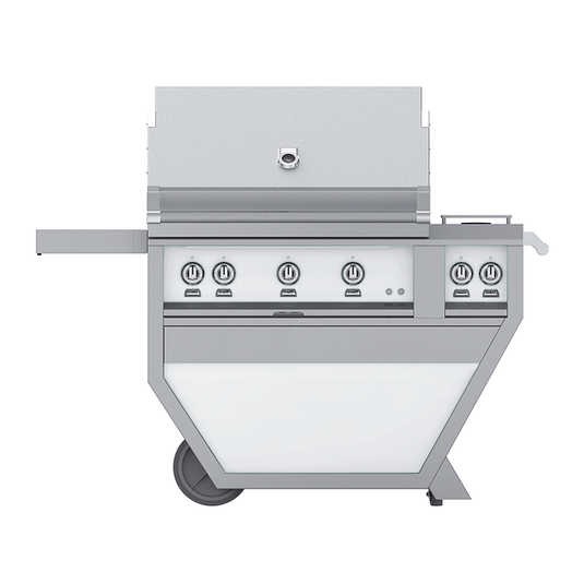 Hestan 36" 2 Trellis, 1 Sear, Rotisserie | Luxury Grill