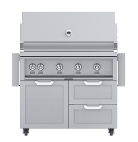 Hestan Double Drawer and Door Cart | Grill Cart