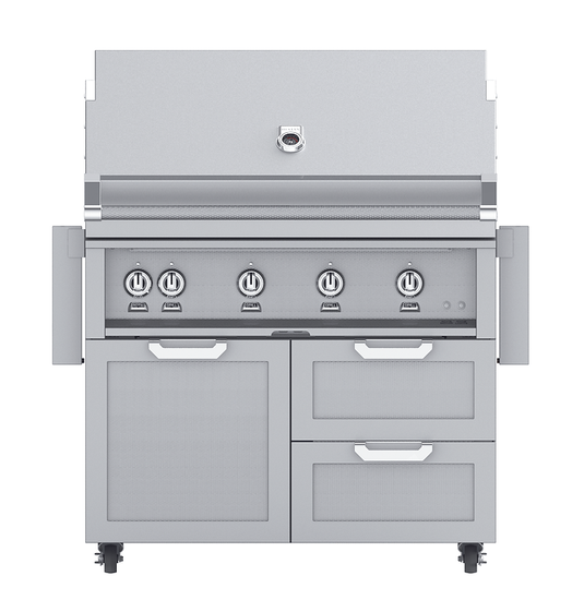 Hestan Double Drawer and Door Cart | Grill Cart