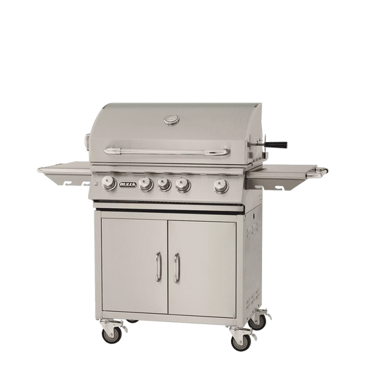 Angus Cart - 4 Burner Stainless Steel Gas Barbecue