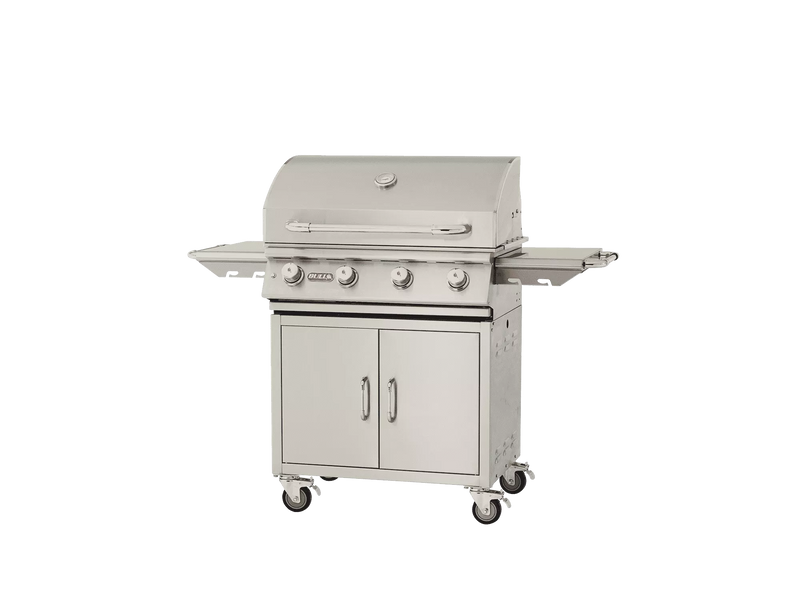 Load image into Gallery viewer, Lonestar Cart - 4 Burner Stainless Steel Gas Barbecue
