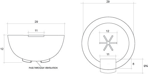 Moderno 2 | Fire & Water Bowl