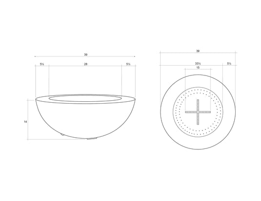 Prism Hardscapes Moderno 6 | Fire Bowl