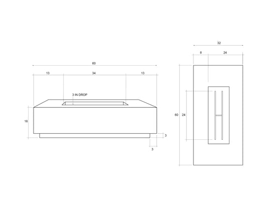 Prism Hardscapes Tavola 8 | Fire Table